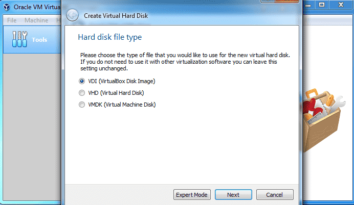 hard disk file type