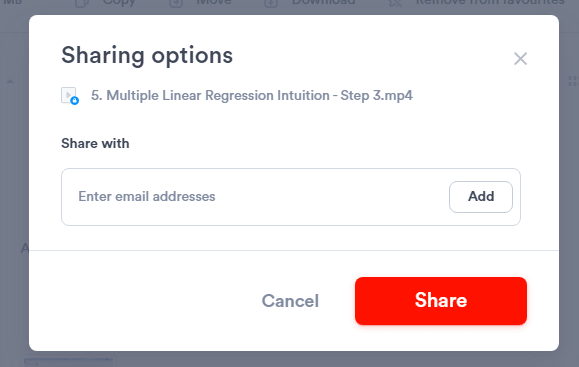 Sharing Option