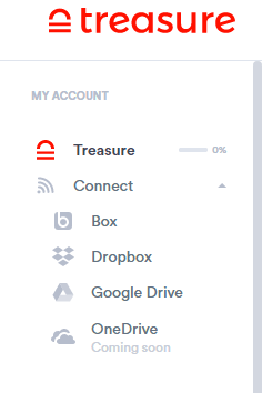 Treasure Integration with 3rd Party Cloud Storage Services