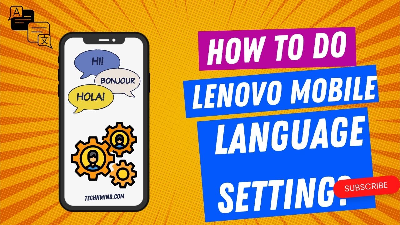 How to do Lenovo mobile language setting